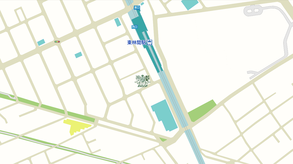 東林間店の地図